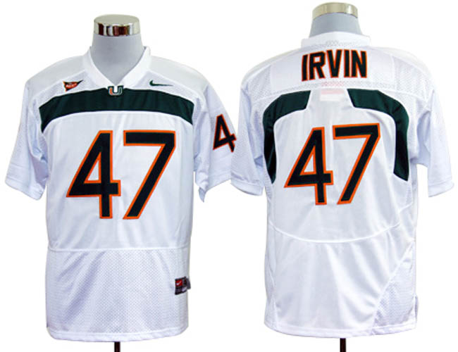 Miami Hurricanes #47 Irvin White NCAA Jerseys